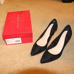 Kelly and Katie Lace Pumps - Sz 9M Black Lace